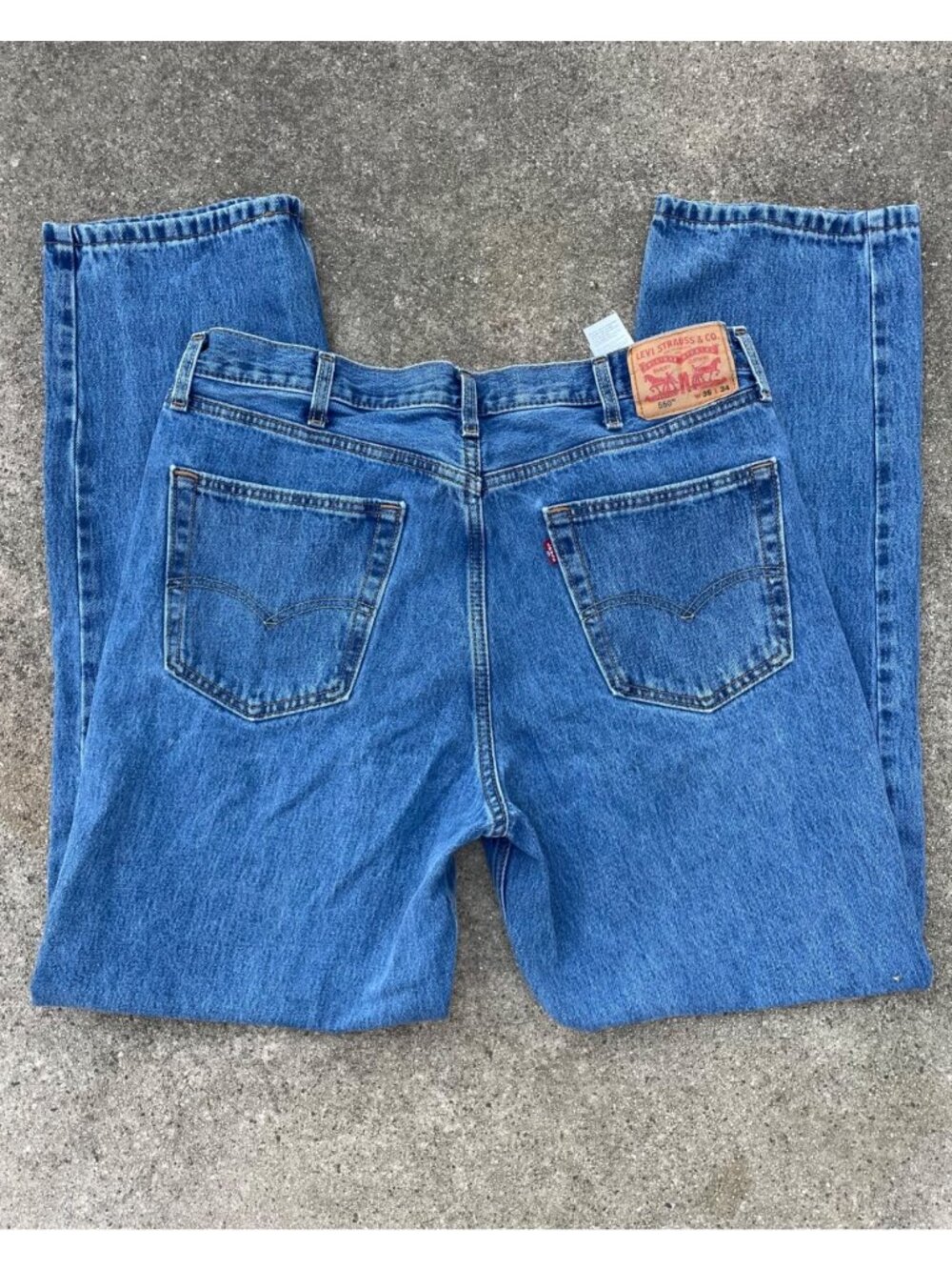 Levi's 550 Mens 38x34 Jeans Denim Streetwear Baggy Relaxed Skater Grunge Y2K